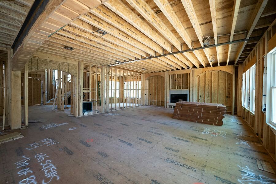 Finished hardwood flooring installation